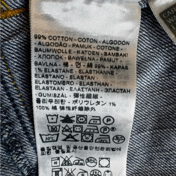 Levi’s Denim Trucker Jacket Medium Wash Cotton Size M - Picture 10 of 13